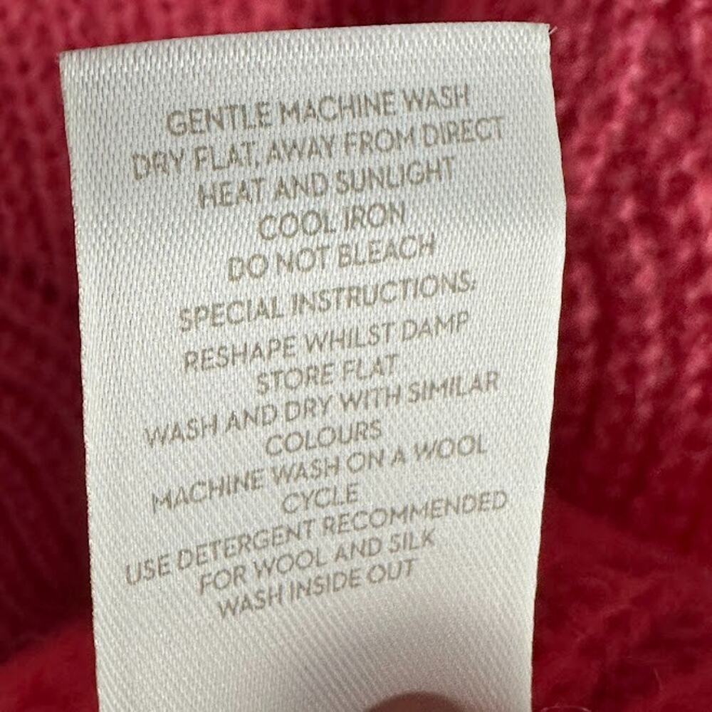 Boden Sweater Womens Extra Large Pink Knit Neutral Preppy Comfort Wool Blend - Picture 9 of 12